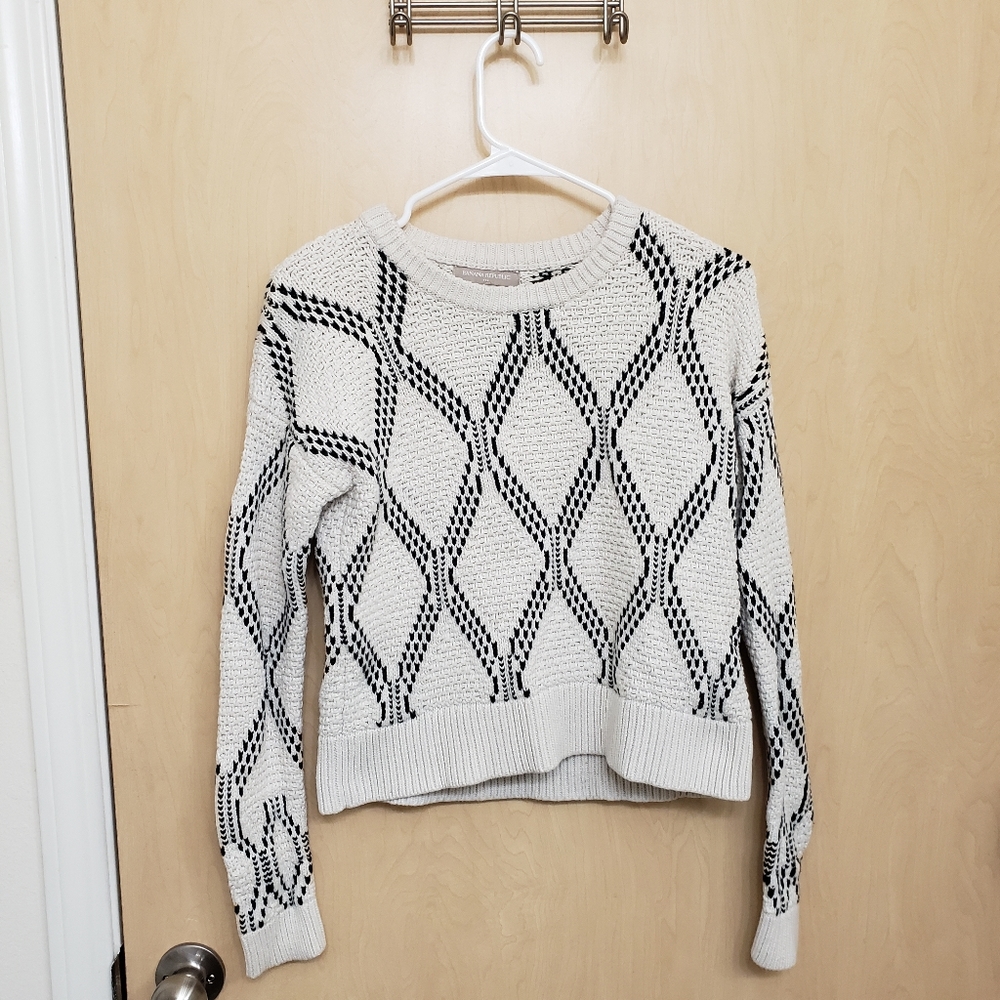 Banana Republic Thick Knit Patterned Sweater